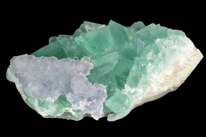 Green & Purple Fluorite Crystal Cluster - China #98073